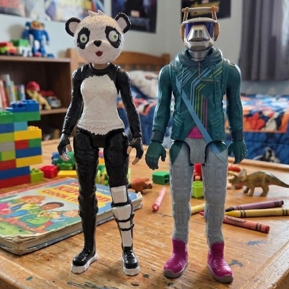 Fortnite Victory Series 12in Action Figure Lot Panda Team Leader DJ Yonder